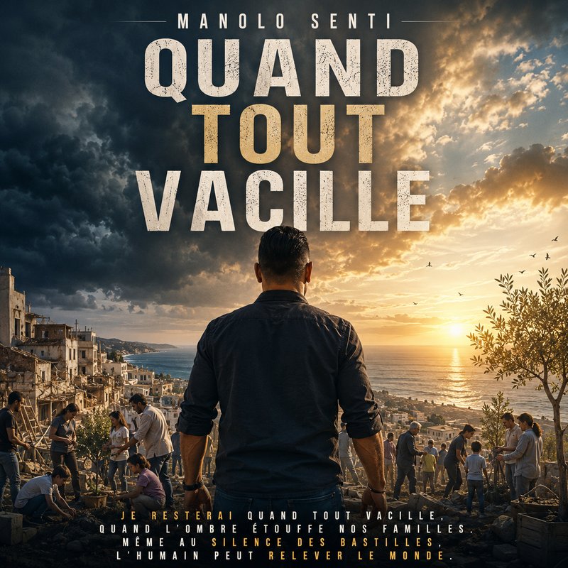 Pochette du titre « Quand tout vacille » de Manolo Senti